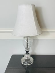 Swirled Glass Accent Table Lamp