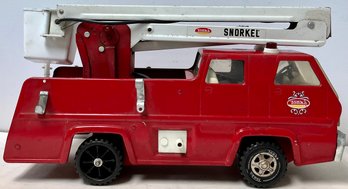 Vintage Tonka Snorkel Fire Truck - Pressed Steel - Hose - 16.75 X 5.5 X 9 H - Extends 28 In - Missing Ladders