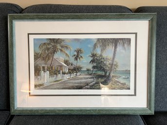 Signed And Numbered Lithograph, Harbour Island By Tripp Harrison
