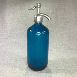(2 OF 2) Antique Seltzer Bottle - Corona Bottling Works - Corona LI - Original Head - Made In Czechoslovakia