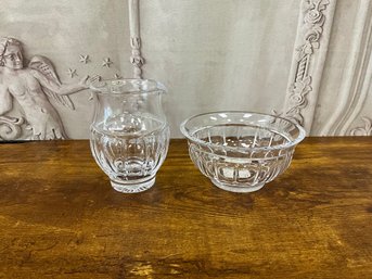 Waterford Crystal Bolton Sugar Bowl & Creamer