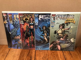 5 Witchblade Comic Books.  Lot 134
