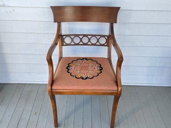 G Fox And Co Chair With Needle Point Seat