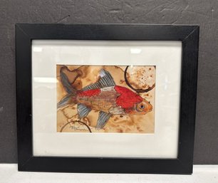 Beautiful Ltd. Ed. 6/52 Print Of A Multicolor Fish In Wooden Frame - Artist Is Craig Peterson SAK/ WA-