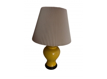 Vintage Lemon Yellow Ceramic Table Lamp