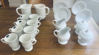 Lenox White China Group With Additional Pieces (LOC: W2)