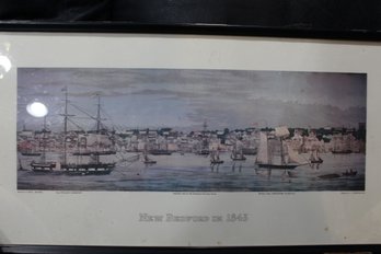 New Bedford In 1843 Print 12x23