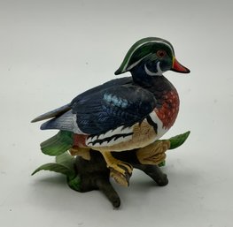 Vintage Lenox Porcelain Bird ~ Wood Duck ~ 1990