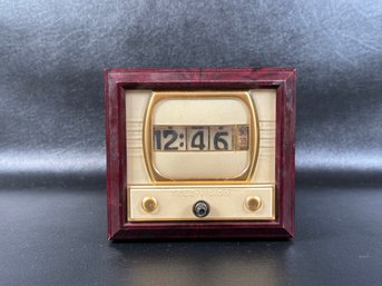 A Vintage 'Tele-Vision' Cyclometer Clock By Pennwood