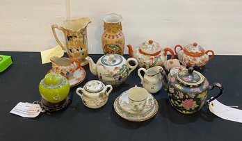 Various Antique And Vintage China And A Cloisonne Jar