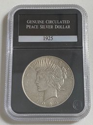 Genuine Circulated Peace Silver Dollar 1925