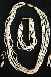 Matching Vintage (freshwater Pearls?) Necklace & Bracelet