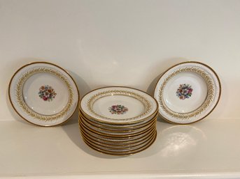 Limoges Dinner Bowls 8in Raynaud Co Swan Porcelain Dure Beautiful Chip Free