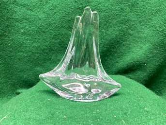 Crystal Glass Ship Paperweight. Yes Shipping.