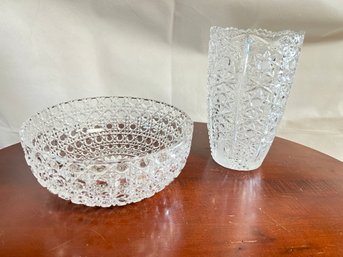 Pressed Glass Lot (2)