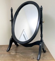 A Vintage Painted Wood Shaving / Wash Stand Mirror