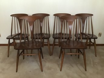 GORGOUS DANISH DOESKIN DINING CHAIRS