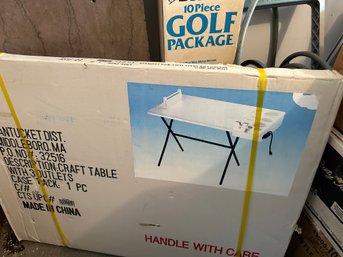 Craft Table With 3 Outlets - NEW UNOPENED