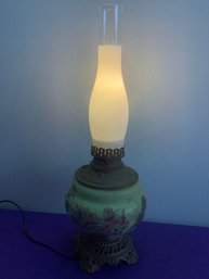 Green Floral Based Lamp