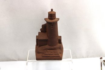 Vintage Cast Iron Lighthouse Doorstop