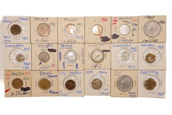 Collection Of Foreign Coins Germany, Italy, Austria, China, And More!