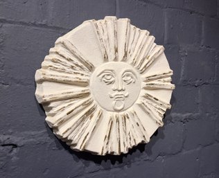 1970s Bandanna San Diego Plaster Sun Wall Plaque