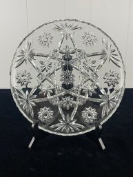 Anchor Hocking Clear Glass Star Platter