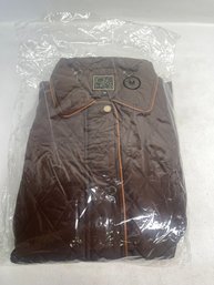 Jose Hess Woman's Medium Quilted Brown Belted Coat-NOS-See Description