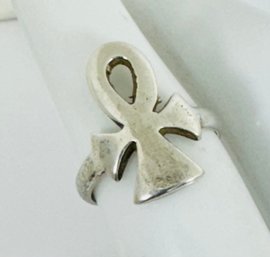 MEXICAN STERLING SILVER ANKH RING