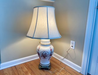 Vintage Vase Form Porcelain Table Lamp