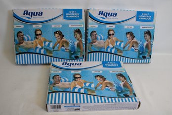 Lot Of Three Aqua 4 In 1 Water Hammocks