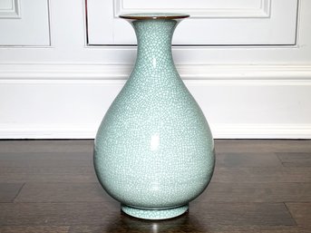 A Large Celadon Ceramic Vase