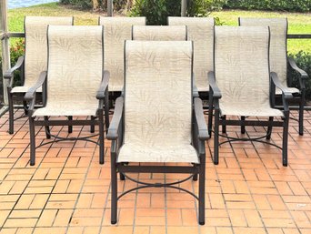 A Set Of 8 Outdoor Dining Chairs By Tropitone