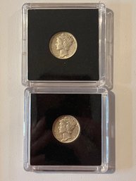 2 Uncirculated Mercury Dimes 1944, 1944-D