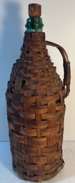 Wicker Covered Demijohn Bottle