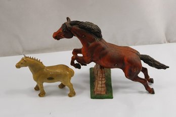 Vintage Cast Metal Horses