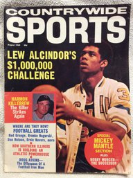 Countrywide Sports Magazine - Lew Alcindor Cover With Special Mickey Mantle Section - K