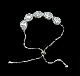 Beautiful Pear Shaped CZ Tennis Bracelet