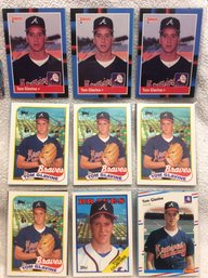 Lot Of 18 Tom Glavine Cards With Rookies -k