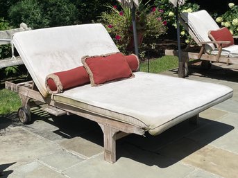 A Lovely Double Chaise By Regal Teak