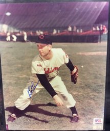 Bob Feller Cleveland Indians Autographed Photo With COA - K