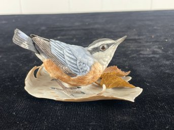 Lenox Porcelain Red Breasted Nuthatch Figurine