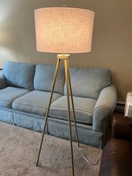 Gold Tripod Floor Lamp