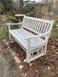 Handcrafted Outdoor Classics Wooden Glider Bench