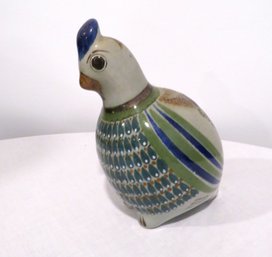Mexican Ceramic Pottery Painted Bird