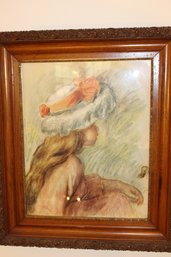 23 By 27 Framed Renoir Print Little Girl