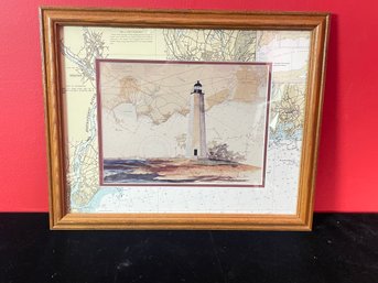 Art Of Lighthouse In Frame