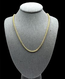 Beautiful Vintage Sterling Silver Vermeil Smooth Chain Necklace