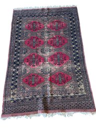 Vintage Bokhara Rug  4'1' X 6'3' .(3)