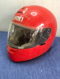 Red Shoei RF 800 DOT Snell Approved Helmet